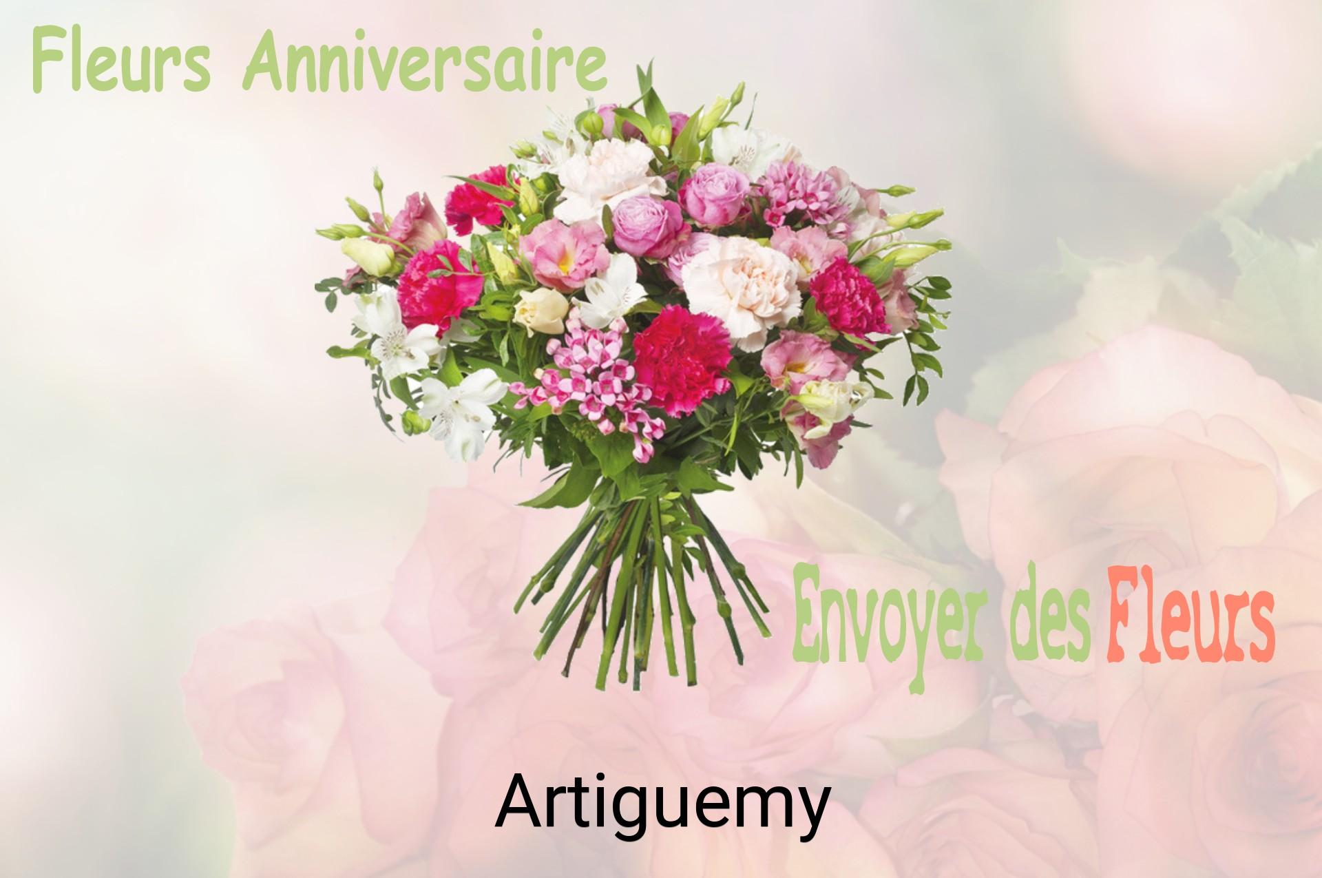 Bouquet de fleurs d’anniversaire livré à Artiguemy